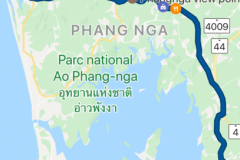 Parcours vers Ao-Nang